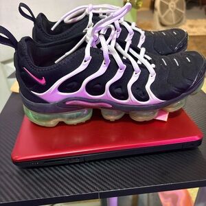 Nike Black and Pink Air Max Sneakers